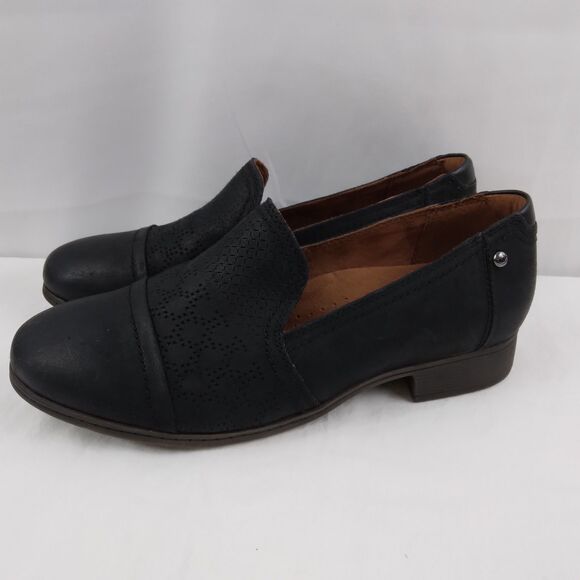 Rockport Cobb Hill Crosbie Slip On Loafer Black Leather Comfort Womens 7.5 - Picture 7 of 15